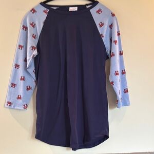 LulaRoe Coastal Tee, size small.